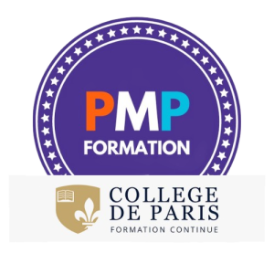 Notre logo Scrum Master, en partenariat avec le Collège de Paris, incarne l'alliance de l'agilité et de l'excellence académique.
