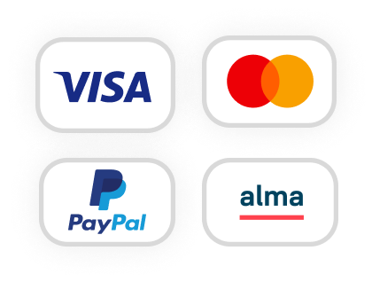 Paiement Alma Paypal Mastercard Visa